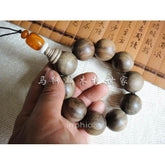 INPHIC-古金絲楠木念珠23mm貓眼老料 楨楠配象牙果片波蘭老蜜蠟持珠佛珠